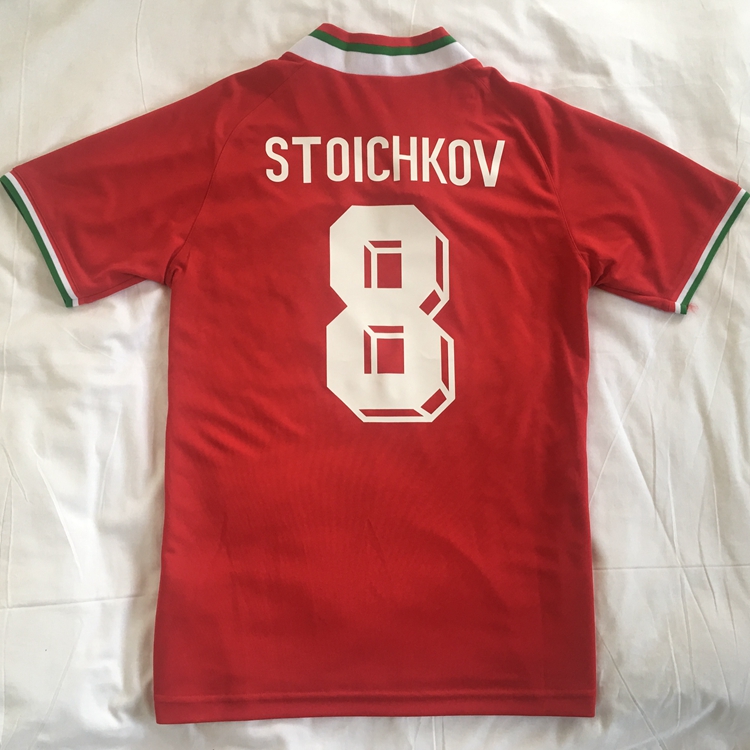 Tops 1994 retro Bulgarias soccer jerseys star STOICHKOV 8 Balakov Sirakov Borimirov maillot de CLASSIC foot Thailand Quality Football shirt camiseta futbol shirts, White stoichkov 8
Tops 1994 retro Bulgarias soccer jerseys star STOICHKOV 8 Balakov Sirakov Borimirov maillot de CLASSIC foot Thailand Quality Football shirt camiseta futbol shirts, White stoichkov 8