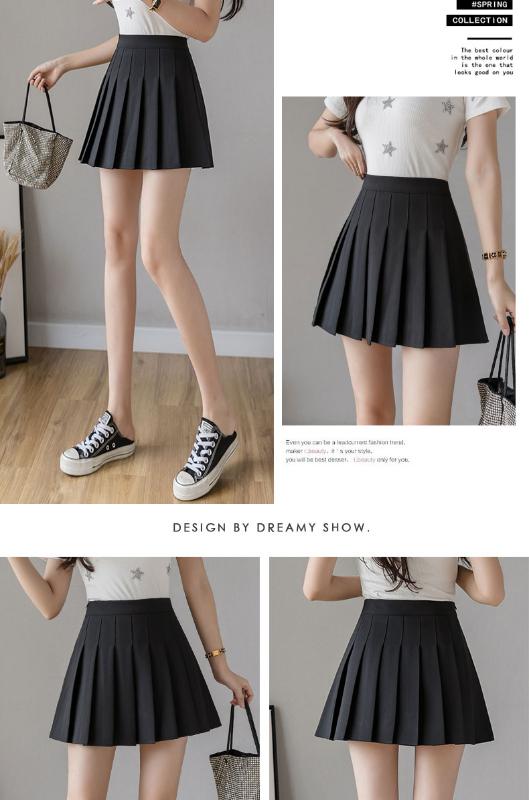 High Waist Pleated Tennis Skirt Uniform with Inner Shorts Underpants for Badminton Cheerleader Skirt Girls A Lattice Short Dress, 1825-3
High Waist Pleated Tennis Skirt Uniform with Inner Shorts Underpants for Badminton Cheerleader Skirt Girls A Lattice Short Dress, 1825-3