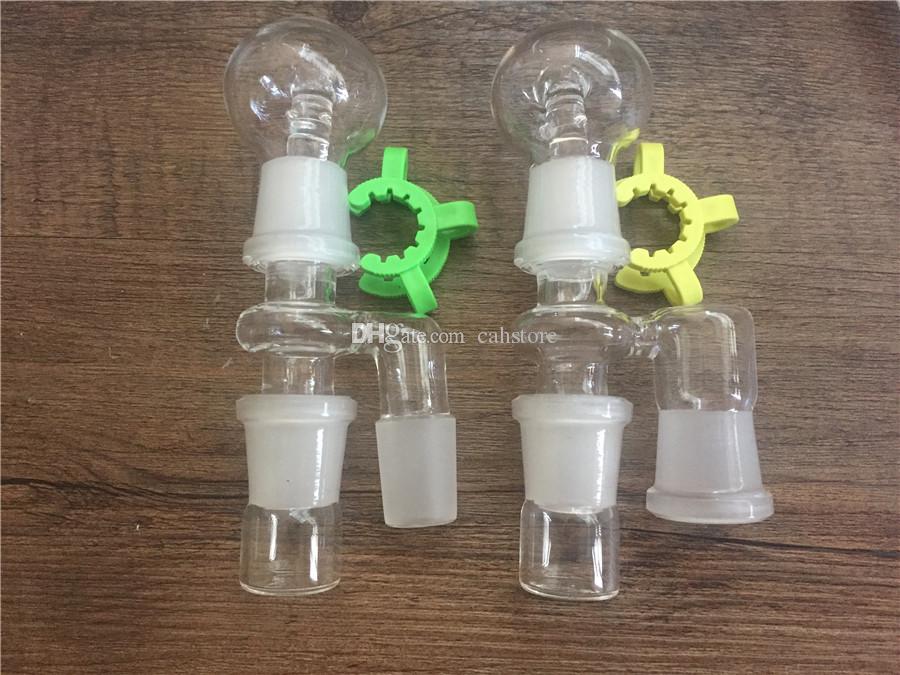 Glass Reclaim Ash Catcher Adapters 14mm 18mm Male Female Joint Glass Reclaimer Adapters With Keck Clips for Glass Bongs Oil Rigs
Glass Reclaim Ash Catcher Adapters 14mm 18mm Male Female Joint Glass Reclaimer Adapters With Keck Clips for Glass Bongs Oil Rigs