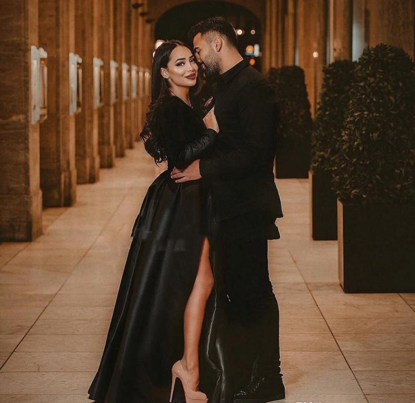 South African Black Girls Long Sleeves Prom Dress Saudi Arabic Holidays Graduation Wear Evening Party Gown Custom Made Plus Size
