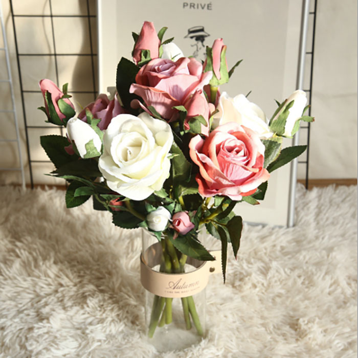 Wedding party Valentine's Day flower 37cm real touch beautiful silk rose artificial flower flannel fake flower home decoration
Wedding party Valentine's Day flower 37cm real touch beautiful silk rose artificial flower flannel fake flower home decoration