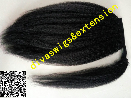 African american texture Brazilian Curly Afro Kinky Straight Hair Drawstring Ponytail For Black Women Professional Excellent Quality 1b