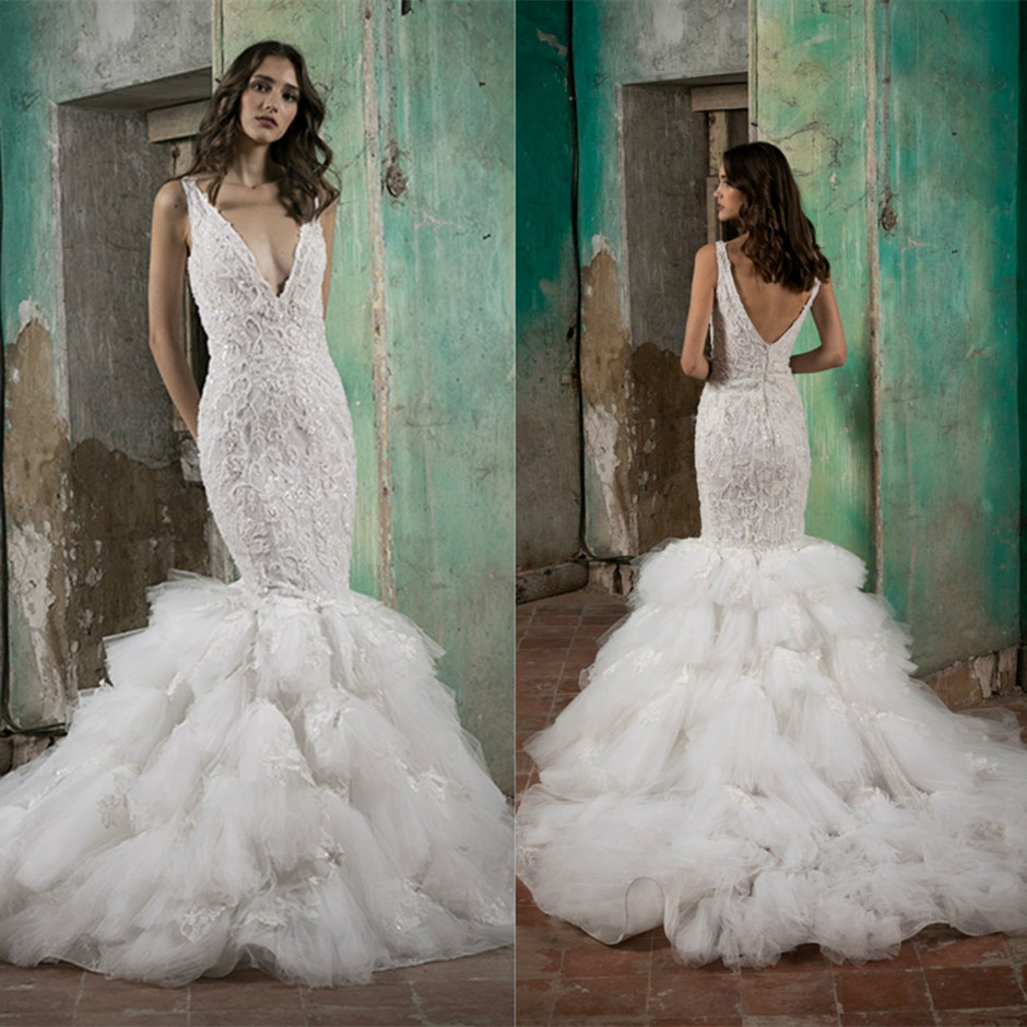 Tony Ward Wedding Dresses V Neck Lace Appliques Beads Mermaid Bridal Gowns 2020 Custom Made Sexy Backless Sweep Train Wedding Dress, Pink
Tony Ward Wedding Dresses V Neck Lace Appliques Beads Mermaid Bridal Gowns 2020 Custom Made Sexy Backless Sweep Train Wedding Dress, Pink