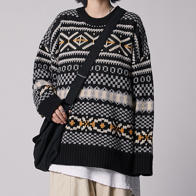 2019 Autumn And Winter New Japanese Retro Couple Neutral Round Neck Pullover Fashion Casual Printed Loose Sweater -XL, White
2019 Autumn And Winter New Japanese Retro Couple Neutral Round Neck Pullover Fashion Casual Printed Loose Sweater -XL, White