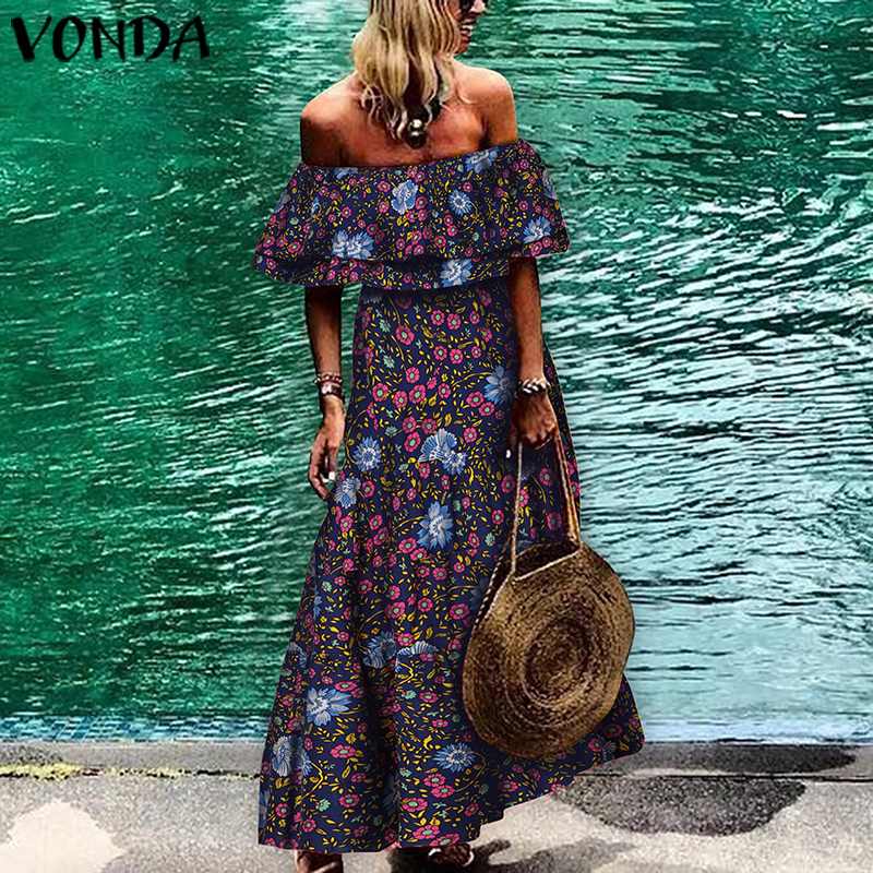 VONDA Women Maix Long Dress 2020 Summer Vintage Printed Casual Party Vestidos Plus Size Bohemian Sundress Femme Party Robe 5XL, Blue
VONDA Women Maix Long Dress 2020 Summer Vintage Printed Casual Party Vestidos Plus Size Bohemian Sundress Femme Party Robe 5XL, Blue