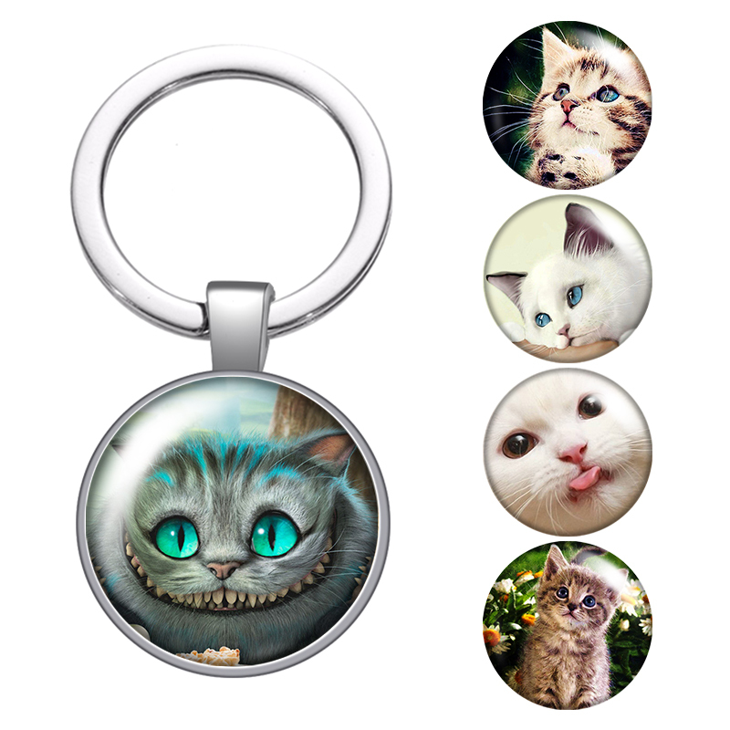 Lovely Cat Love Pet Cats Glass Cabochon Keychain Bag Car Key Chain Ring Holder Charms Silver Color Keychains Men Women Gifts
Lovely Cat Love Pet Cats Glass Cabochon Keychain Bag Car Key Chain Ring Holder Charms Silver Color Keychains Men Women Gifts