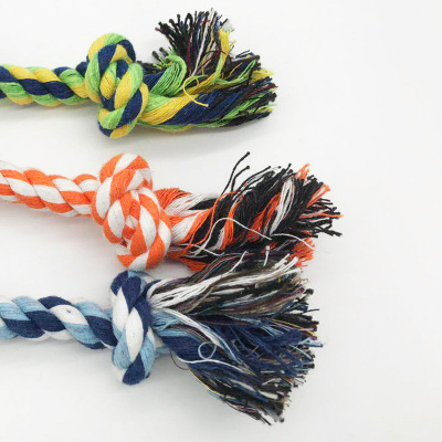 Dog Chew Rope Bone Pet Supplies Puppy Cotton Durable Braided Funny Tool Double Toy Pets Chews Knot Play Quickily Delivery