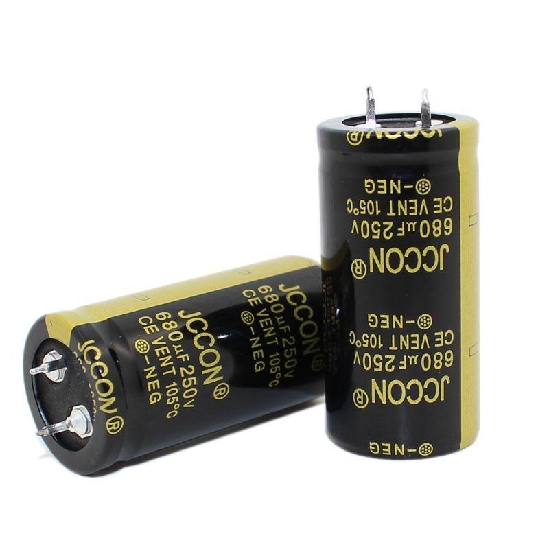 JCCON Thick-foot Electrolytic Capacitor 250v680uf Volume 25x50 Inverter Power
