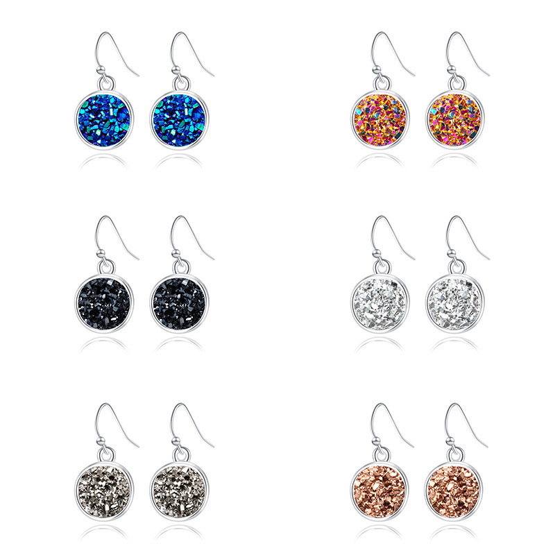 Dangle & Chandelier Simple Brilliant Geometry Round Hook Earrings Small Druzy Stone For Women Gift
Dangle & Chandelier Simple Brilliant Geometry Round Hook Earrings Small Druzy Stone For Women Gift