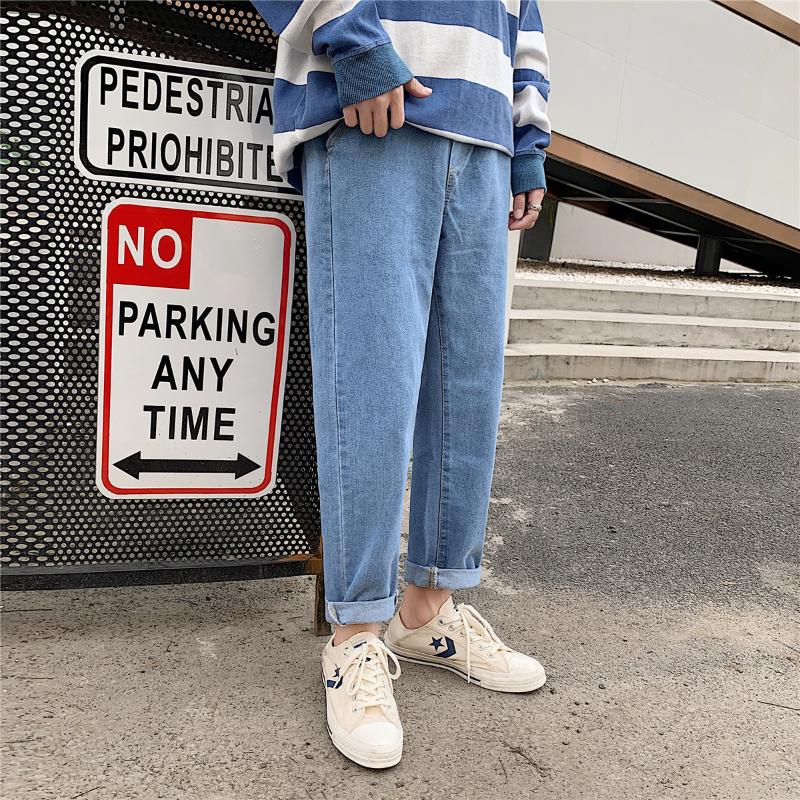 Harajuku Fengchao brand elastic jeans men's Korean style loose student ankle-length pants summer fashion all-match straight, White;black
Harajuku Fengchao brand elastic jeans men's Korean style loose student ankle-length pants summer fashion all-match straight, White;black