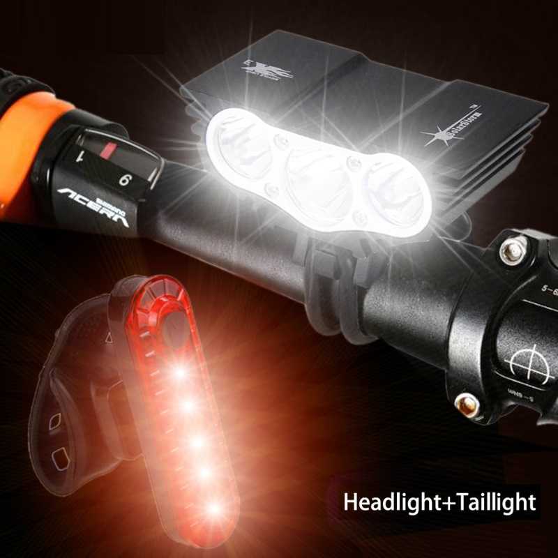 1800 Lm 3x XM-L U2 Led Bicycle cycling Light Front Cycling Light Headlight Lamp With 18650 Battery Pack Charger Headband
1800 Lm 3x XM-L U2 Led Bicycle cycling Light Front Cycling Light Headlight Lamp With 18650 Battery Pack Charger Headband
