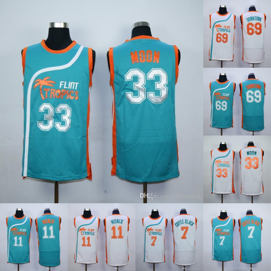 Downtown Malone #69 Monix #11 Flint Tropics Jersey #7 Coffee Black #33 Moon Semi Pro Movie Jerseys Men Stitched Jerseys, Black;red
Downtown Malone #69 Monix #11 Flint Tropics Jersey #7 Coffee Black #33 Moon Semi Pro Movie Jerseys Men Stitched Jerseys, Black;red