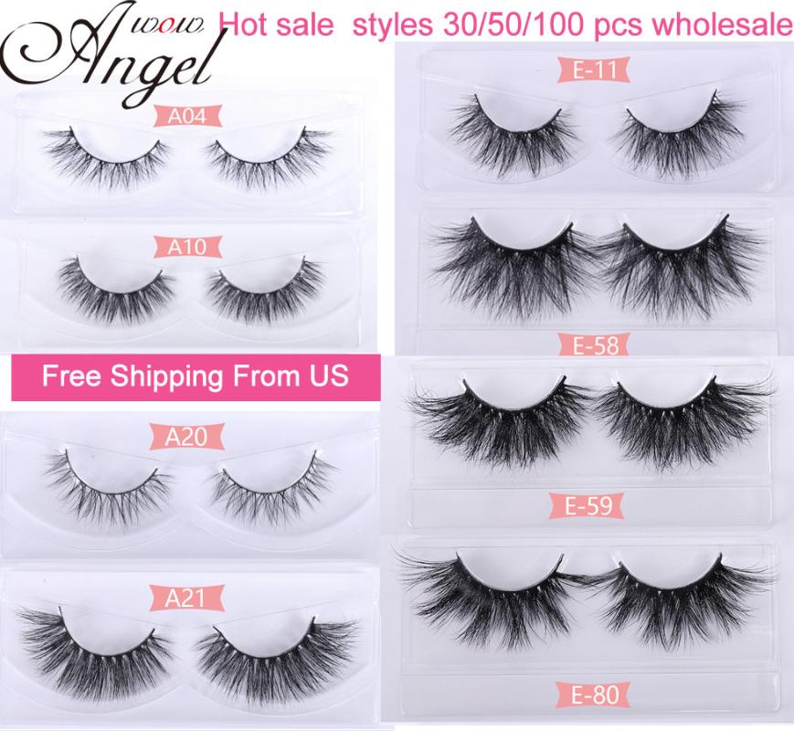 WOWANGEL Wholesale 16 Style 30/50/100 Pairs No Box 3D Mink Hair Eyelashes Soft Dramatic Lashes Fake Eyelashes Extension Makeup
WOWANGEL Wholesale 16 Style 30/50/100 Pairs No Box 3D Mink Hair Eyelashes Soft Dramatic Lashes Fake Eyelashes Extension Makeup