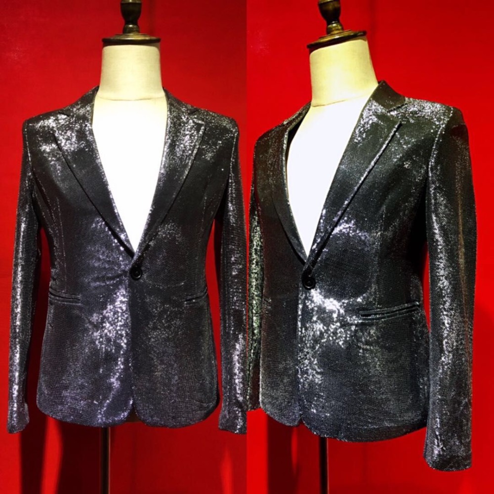 Sparkly Black Full Sequins Slim Men' Suit Jacket Male Singer Dance Bar Prom Party Host Wear Bright Blazer Costume Outfit
Sparkly Black Full Sequins Slim Men' Suit Jacket Male Singer Dance Bar Prom Party Host Wear Bright Blazer Costume Outfit