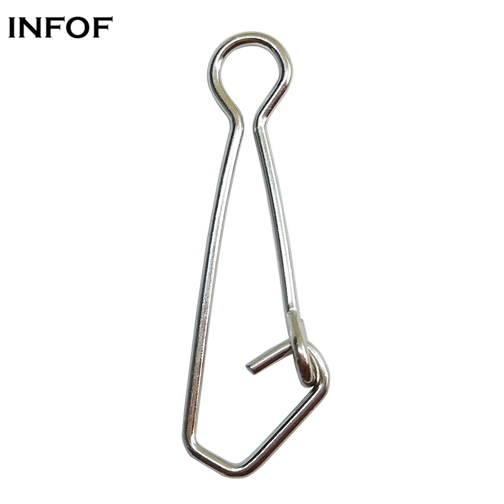INFOF Brand 500pcs/lot F6003 fishing Hooked Snap carp Fishing Tackle bass fishing swivels snap fly fish equipment