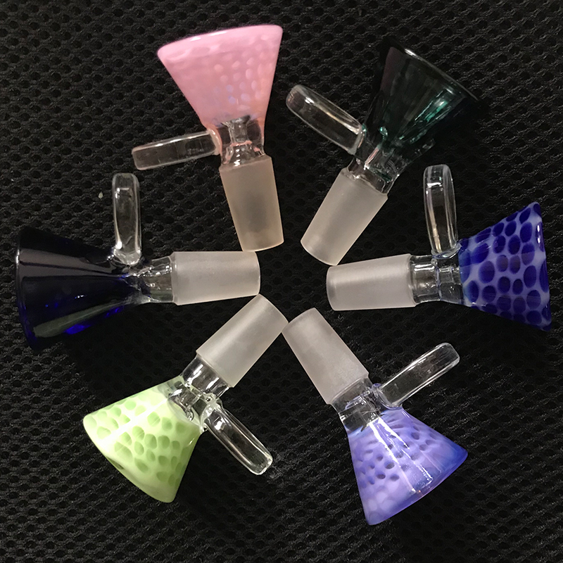 New 6 colors 14.5mm Heady Glass Bowl Male Joint Handle Beautiful Slide Bowl piece Smoking Accessories For Bongs Water Pipes
New 6 colors 14.5mm Heady Glass Bowl Male Joint Handle Beautiful Slide Bowl piece Smoking Accessories For Bongs Water Pipes