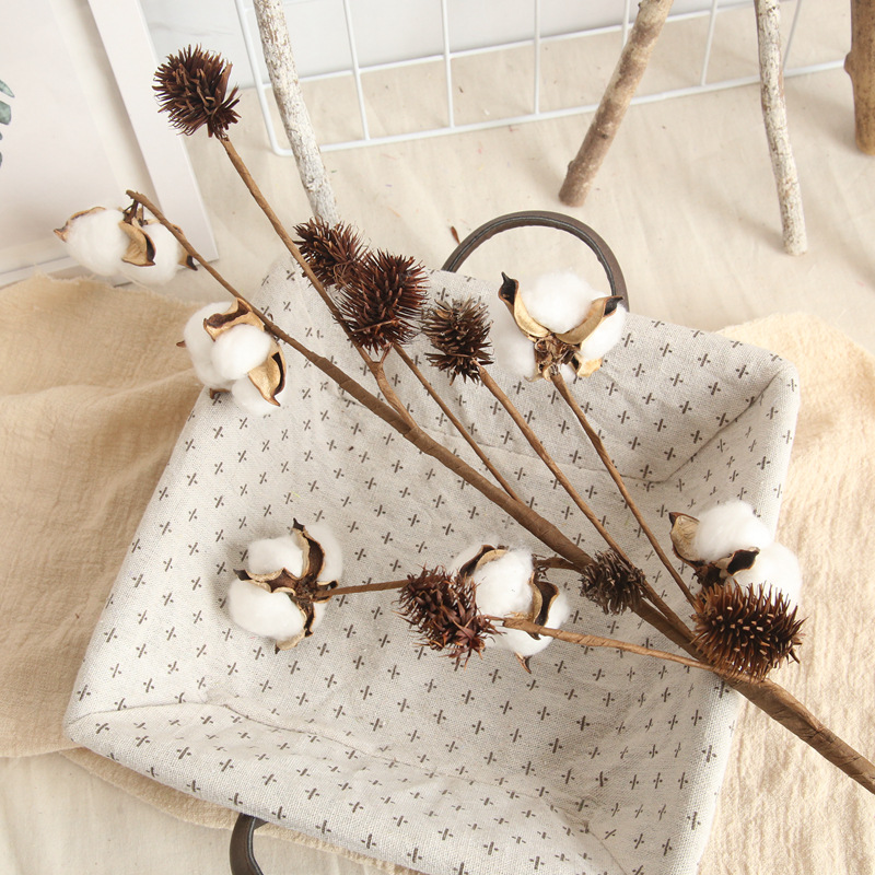 Simulation flower INS wind 6 head cotton branches artificial plants home wedding road lead flower decoration wall fake flower, White
Simulation flower INS wind 6 head cotton branches artificial plants home wedding road lead flower decoration wall fake flower, White