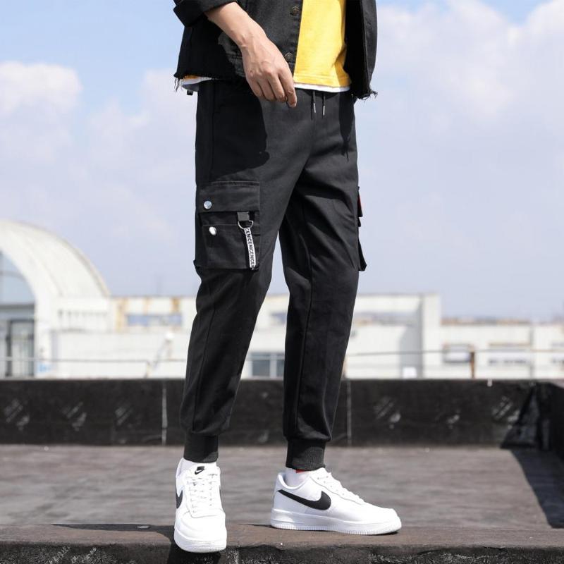 Summer pants men' wild casual pants Korean loose trend sports harem, Black
Summer pants men' wild casual pants Korean loose trend sports harem, Black