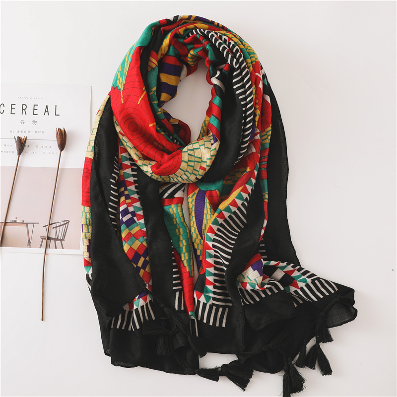 new spring winter Hot Lady Women Double Sided National Wind Scarf Wrap Shawl popular muffler shawls
