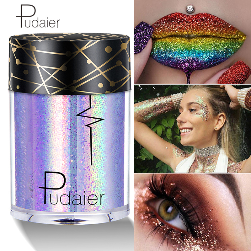 Pudaier Glitter Eye Shadow Makeup Loose Pigment Powder Shiny Diamond Lips Woman Maquillaje profesional Pallete Cosmetics
Pudaier Glitter Eye Shadow Makeup Loose Pigment Powder Shiny Diamond Lips Woman Maquillaje profesional Pallete Cosmetics
