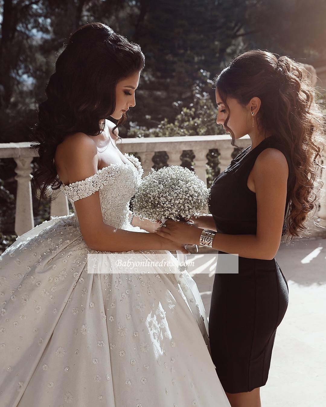 Arabic Off the Shoulder Ball Gown Wedding Dresses 2020 Vestidos De Noiva Beads Flowers Lace-up Back Bridal Gowns