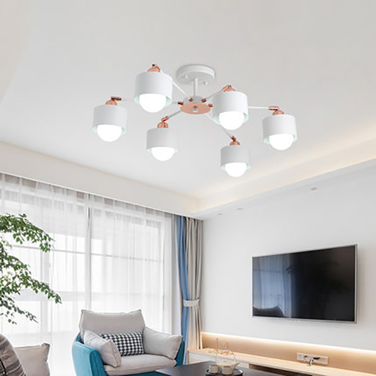 Modern ceiling lights Pendant Lamps for living room bedroom Kitchen Iron Lampshade plafonnier led indoor home lighting luminarias para teto