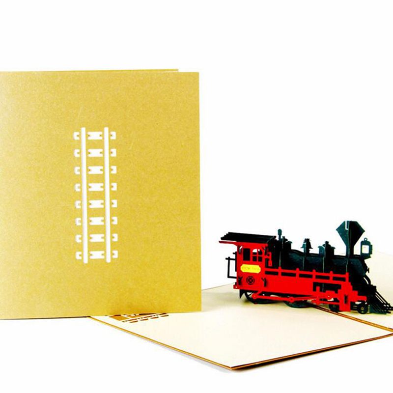 New 3D Laser Cut Handmade Cute Retro Train Locomotive Paper Invitation Greeting Cards Post Card Birthday Party Thanksgiving Gift
New 3D Laser Cut Handmade Cute Retro Train Locomotive Paper Invitation Greeting Cards Post Card Birthday Party Thanksgiving Gift