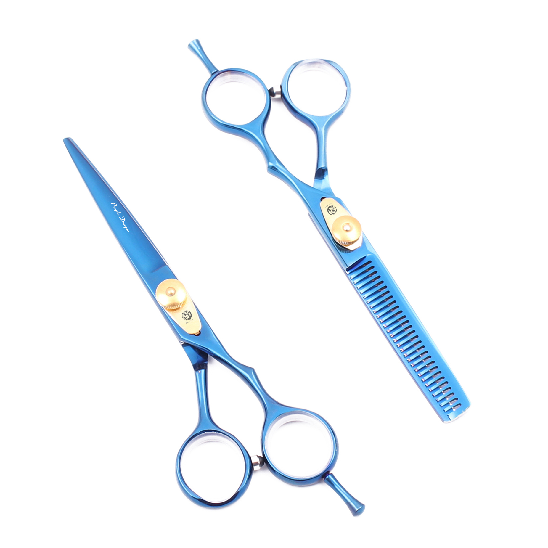 Barber Scissors Z1020 5.5" Blue Stainless Purple Dragon Haircut Shears Hair Cutting Scissors Hairdressing Thinning Shears Hair Scissors Set
Barber Scissors Z1020 5.5" Blue Stainless Purple Dragon Haircut Shears Hair Cutting Scissors Hairdressing Thinning Shears Hair Scissors Set