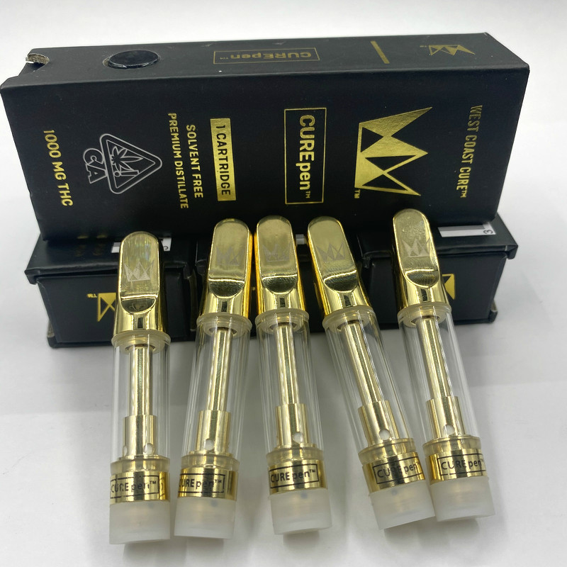 West Coast Cure Pen VapePen Ceramic Coil 0.8/1.0ml CUREPEN Vapro Gold Carts Glass Tank Childproof Box Packaging
West Coast Cure Pen VapePen Ceramic Coil 0.8/1.0ml CUREPEN Vapro Gold Carts Glass Tank Childproof Box Packaging