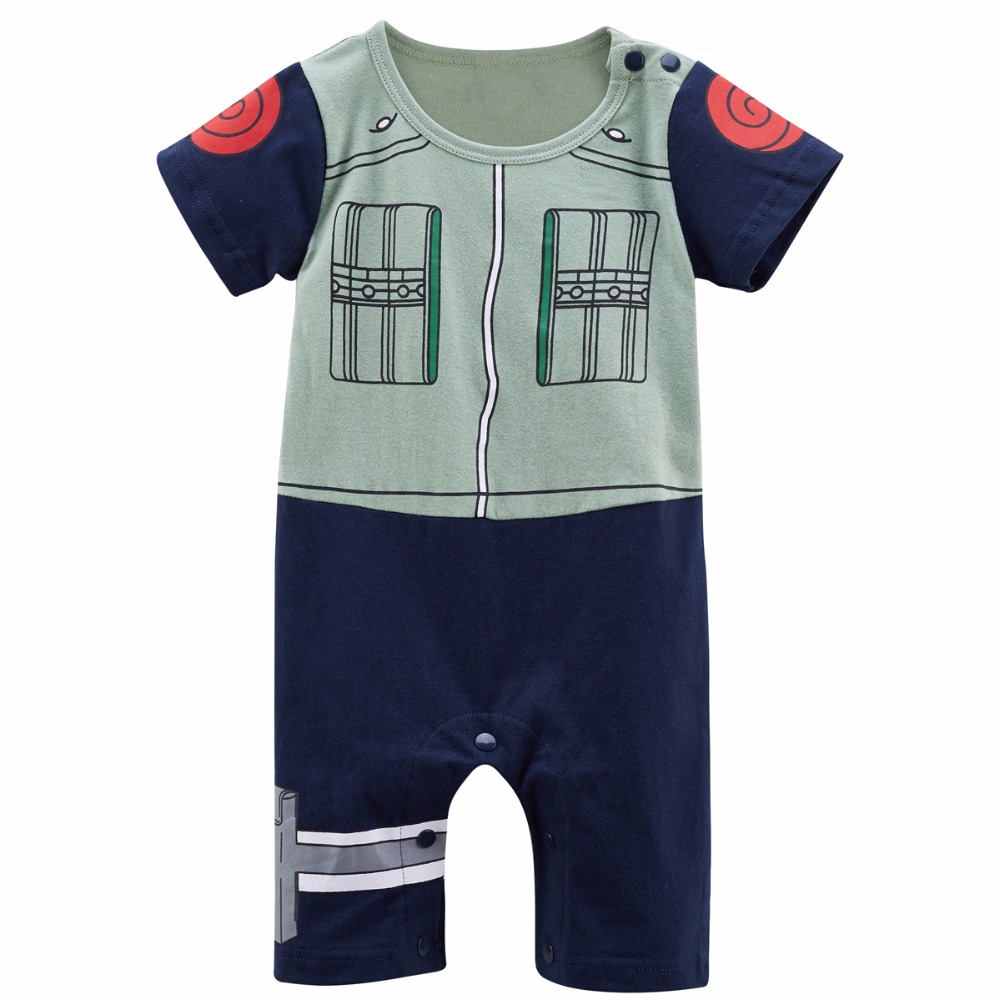 

Baby Boy Kakashi Funny Costume Infant Party Cosplay Playsuit Toddler Cute Cartoon Naruto Cotton Jumpsuit Halloween Cosplay Cos, Grass green