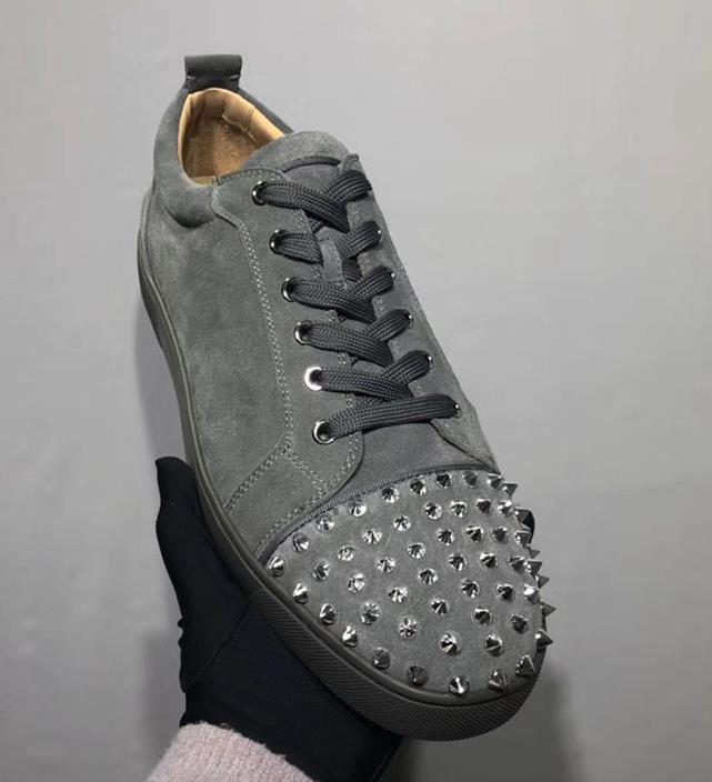 New Designer Brand Studded Spikes Flats shoes Red Bottom shoes for Mens Women Party Wedding Lovers Genuine Leather Sneakers 35-47, 11
New Designer Brand Studded Spikes Flats shoes Red Bottom shoes for Mens Women Party Wedding Lovers Genuine Leather Sneakers 35-47, 11