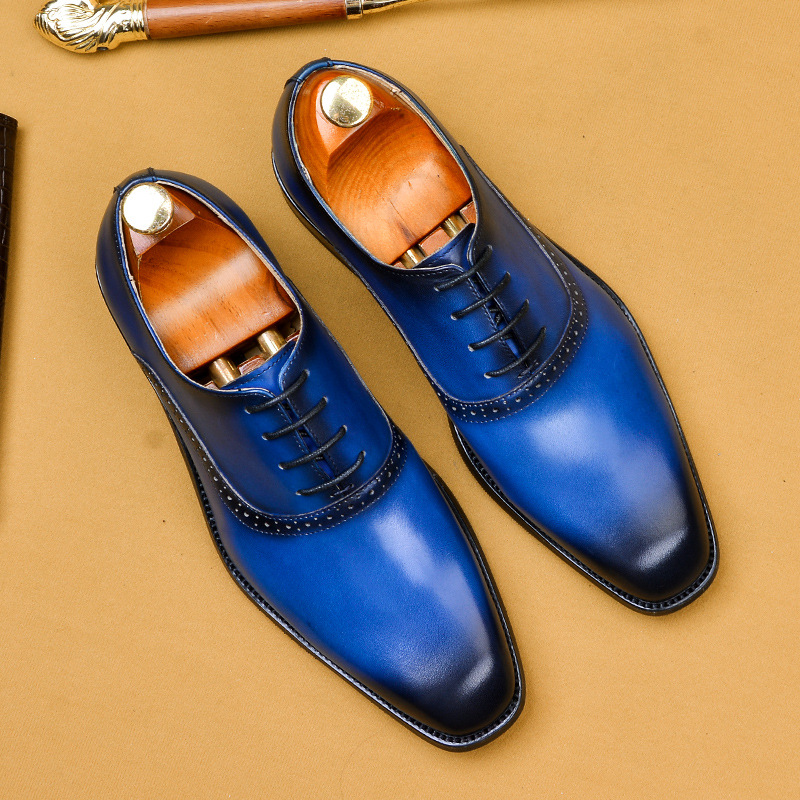 Men's Formal Business Dress Leather Shoes Men's Leather British Full-Grain Shoes Work Custom, Black
Men's Formal Business Dress Leather Shoes Men's Leather British Full-Grain Shoes Work Custom, Black