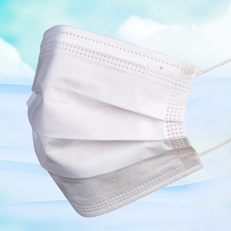 Disposable Mask 50Pcs Disposable Elastic Mouth Soft Breathable Face Mask Anti Dust Breathable Mouth Masks Pink White Ramdom sent1