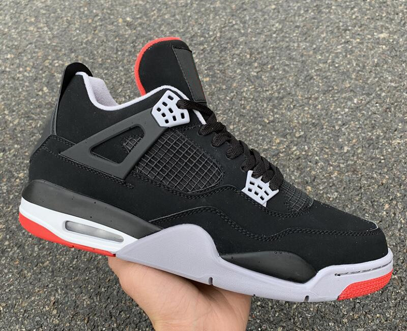 Highest Version 4 Black Fire Red Cement Grey Man Designer Basketball Shoes New Comfortable IV Bred Fashion Sport Sneakers Ship With Box
Highest Version 4 Black Fire Red Cement Grey Man Designer Basketball Shoes New Comfortable IV Bred Fashion Sport Sneakers Ship With Box