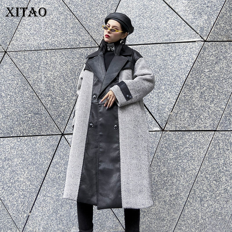 XITAO Straight Plus Size Blends Fashion New Patchwork Full Sleeve Hit Color Double Breast 2019 Winter Casual Coat GCC3052, Black gcc3052
XITAO Straight Plus Size Blends Fashion New Patchwork Full Sleeve Hit Color Double Breast 2019 Winter Casual Coat GCC3052, Black gcc3052