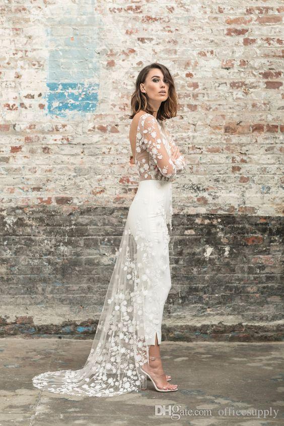 Vintage Jumpsuit Prom Evening Dresses with Overskirt Pants Arabic Dubai Lnng Sleeves Backless Formal Gown Ankle Length Outfit
