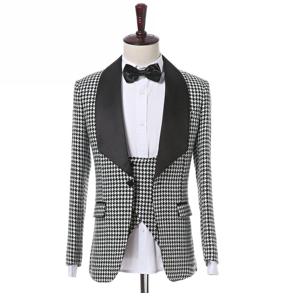 New Arrival One Button Groomsmen Shawl Lapel Groom Tuxedos Men Suits Wedding/Prom Best Man Blazer ( Jacket+Pants+Vest+Tie) A358, Same as image
New Arrival One Button Groomsmen Shawl Lapel Groom Tuxedos Men Suits Wedding/Prom Best Man Blazer ( Jacket+Pants+Vest+Tie) A358, Same as image