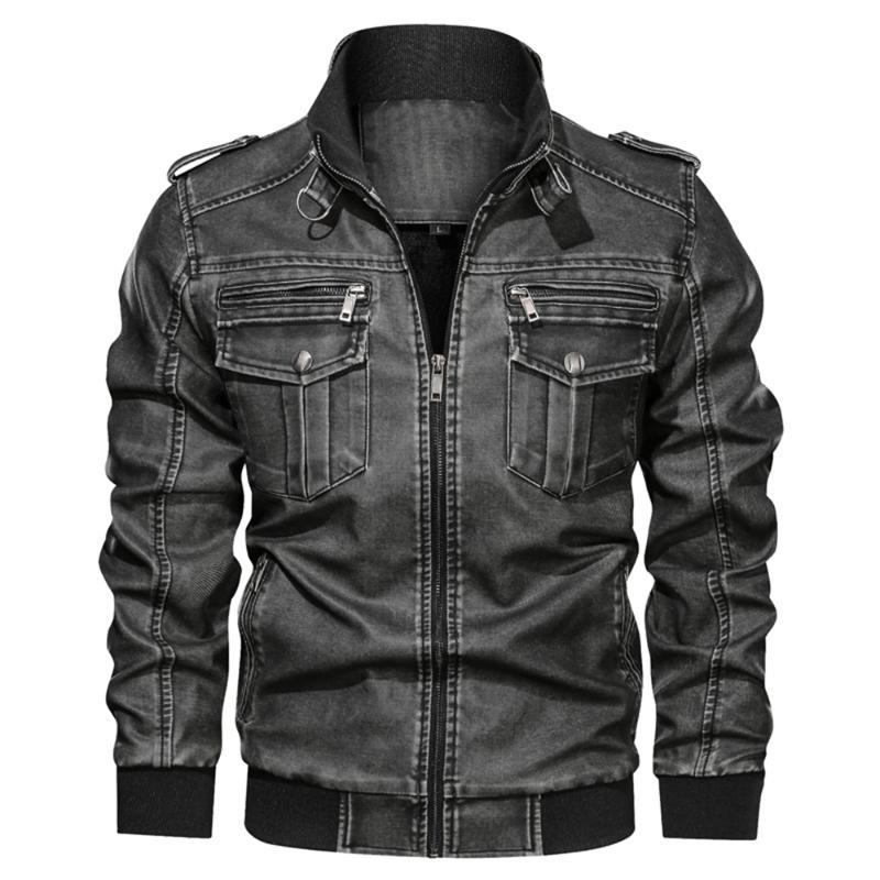 Men Leather Jacket Men Jeans Style Leather Coat Zipper Up Mens Clothing Plus Size Motorcycle Top Dorpshipping, Black
Men Leather Jacket Men Jeans Style Leather Coat Zipper Up Mens Clothing Plus Size Motorcycle Top Dorpshipping, Black