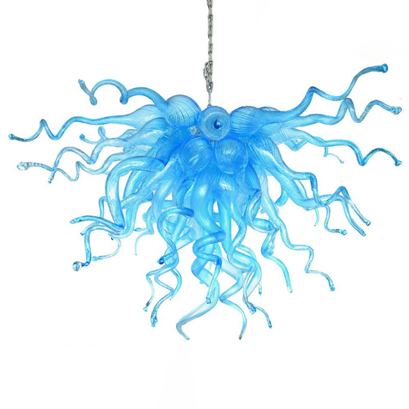 Lamps European Chandeliers Lights Blue Color Led Bulbs 28 Inches Hand Blown Glass Pendant Light Modern Crystal Chandelier Lighting
Lamps European Chandeliers Lights Blue Color Led Bulbs 28 Inches Hand Blown Glass Pendant Light Modern Crystal Chandelier Lighting