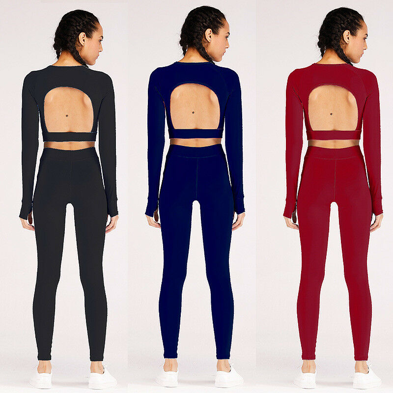 2018 new women yoga outfits the best Ms. sexy backless long sleeve yoga clothes suit suit gym sweating the best sport pants, Blue
2018 new women yoga outfits the best Ms. sexy backless long sleeve yoga clothes suit suit gym sweating the best sport pants, Blue