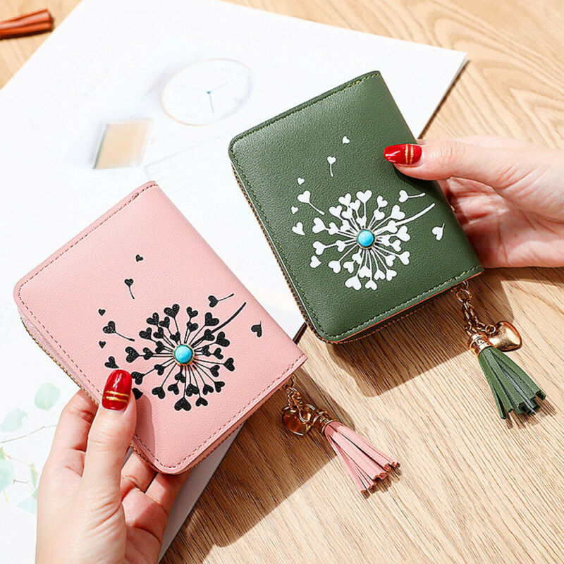 Women Girls Short Small Wallet Lady Leather Folding Coin Card Holder Money Purse, Black
Women Girls Short Small Wallet Lady Leather Folding Coin Card Holder Money Purse, Black