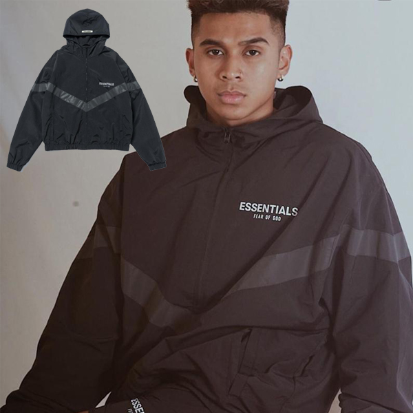 FG 19SS Fear Of God FOG ESSENTIALS 3M Reflective Windbreaker Hooded Jackets Men Women Casual Street Hip Hop Coat Fashion Outwear, Black
FG 19SS Fear Of God FOG ESSENTIALS 3M Reflective Windbreaker Hooded Jackets Men Women Casual Street Hip Hop Coat Fashion Outwear, Black