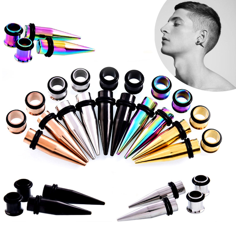 36pcs Surgical Steel Ear Gauges Tap Stretcher Stretching Kit Tunnels Plugs Expander Body Jewelry Earring Wholesale, Silver
36pcs Surgical Steel Ear Gauges Tap Stretcher Stretching Kit Tunnels Plugs Expander Body Jewelry Earring Wholesale, Silver