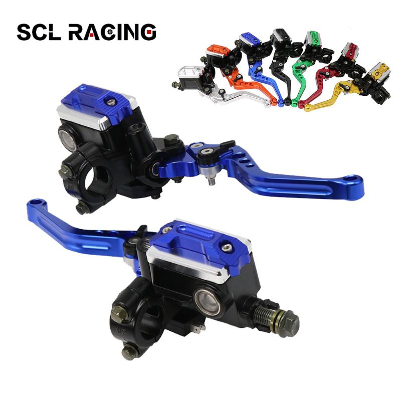 SCL Racing 7/8'' 22cm Motorcycle Aluminum Alloy Handlebar Lever Master Cylinder Levers Hydraulic Brake Pump Clutch Handle Set
SCL Racing 7/8'' 22cm Motorcycle Aluminum Alloy Handlebar Lever Master Cylinder Levers Hydraulic Brake Pump Clutch Handle Set