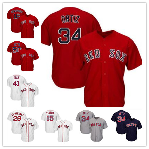 Boston Red 41 Chris Sale Baseball Jersey 50 Mookie Betts 34 David Ortiz 28 JD Martinez 19 Bradley Jr. 15 Pedroia 16 Benintendi jersey, Blue;black
Boston Red 41 Chris Sale Baseball Jersey 50 Mookie Betts 34 David Ortiz 28 JD Martinez 19 Bradley Jr. 15 Pedroia 16 Benintendi jersey, Blue;black