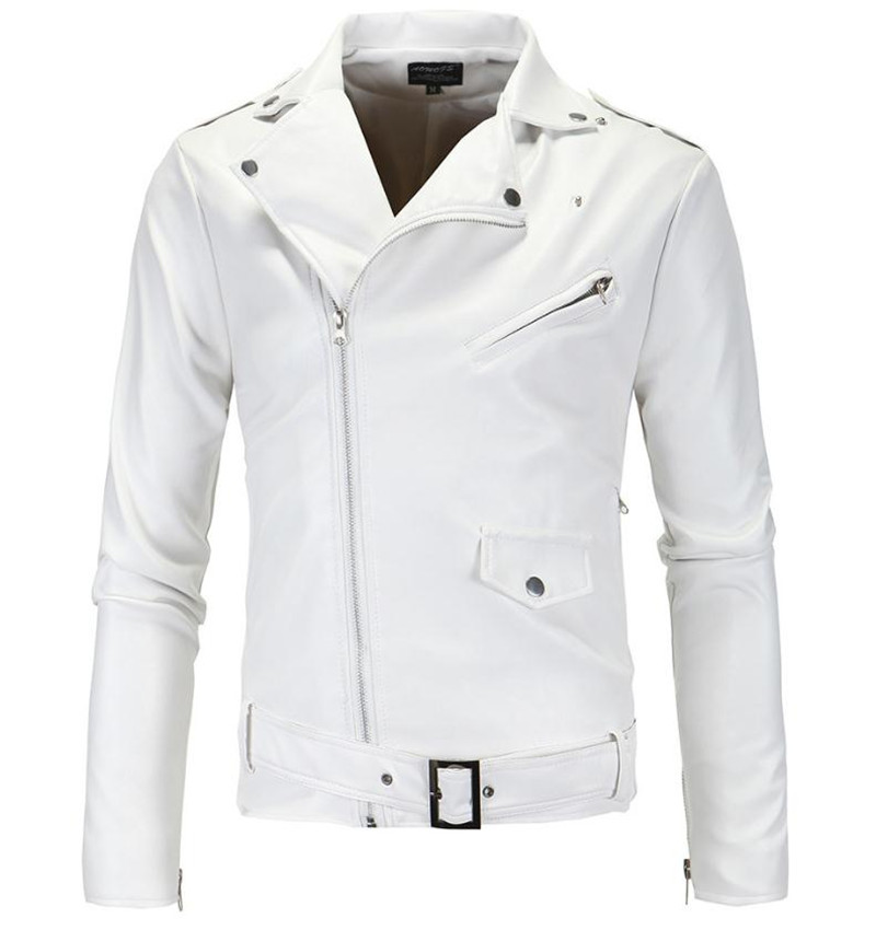 Spring Autumn and Winter Korean S-4XL 5XL Personality Handsome Men Pu Leather Jacket Coats Fashionable Punk Fan Vehicle Clothing