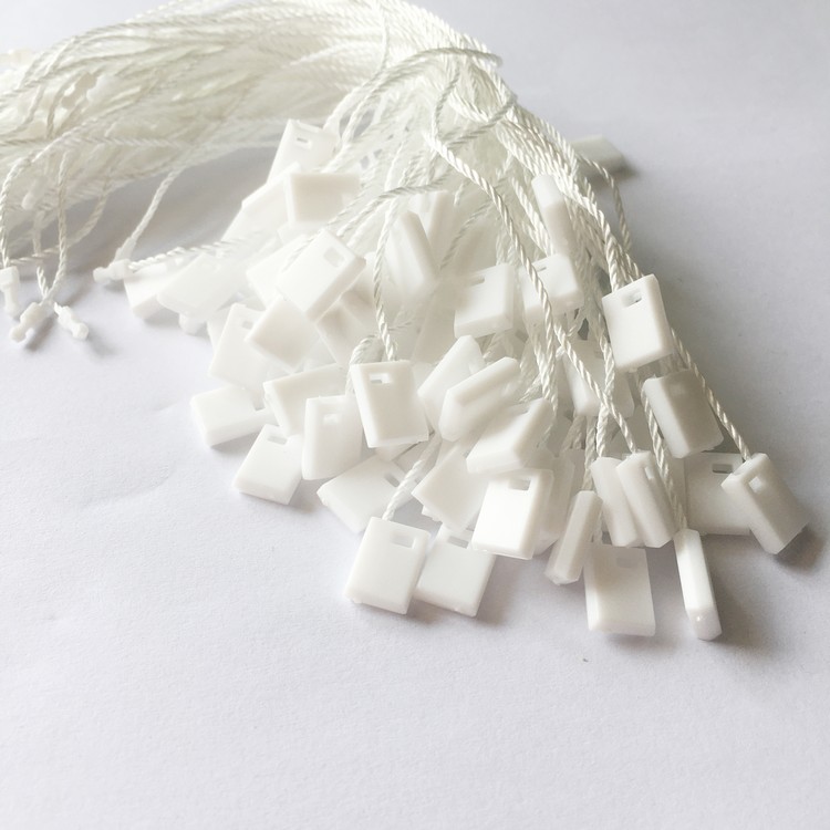 wholesale White hangtag string 250pcs notions common use clothes tags for clothing and jeans