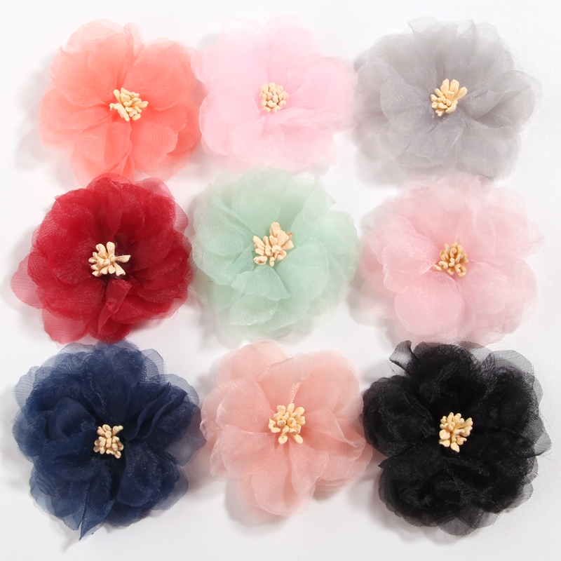 50PCS 6CM 2.3" Hot Chiffon Artificial Flowers For Hair Accessories Handmade Fabric Flowers For Headbands Wedding Craft Project, Red
50PCS 6CM 2.3" Hot Chiffon Artificial Flowers For Hair Accessories Handmade Fabric Flowers For Headbands Wedding Craft Project, Red