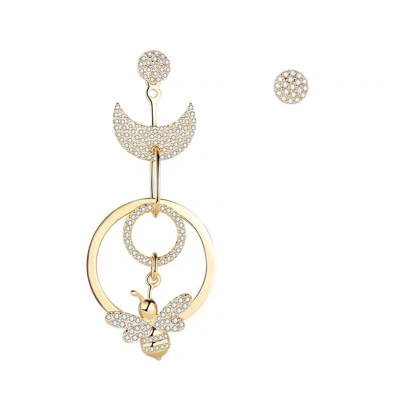 Women earrings love crystal Bee Silver Plated earrings women high quality jewelry Women Party Gift
Women earrings love crystal Bee Silver Plated earrings women high quality jewelry Women Party Gift