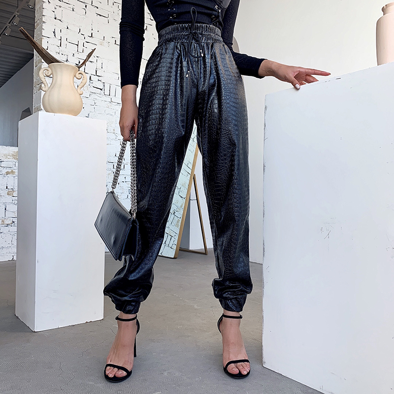Vintage Grunge Gothic Women' Pants Harjauku Bandage Female Trousers Punk Chic PU Pants, As pic
Vintage Grunge Gothic Women' Pants Harjauku Bandage Female Trousers Punk Chic PU Pants, As pic